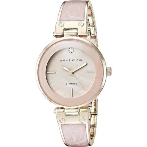 Women\'s Genuine Diamond Dial Bangle Watch